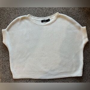Lauren Ralph Lauren Cream Crew Neck Sweater short Sleeves